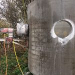 lyukfúrás betonkád